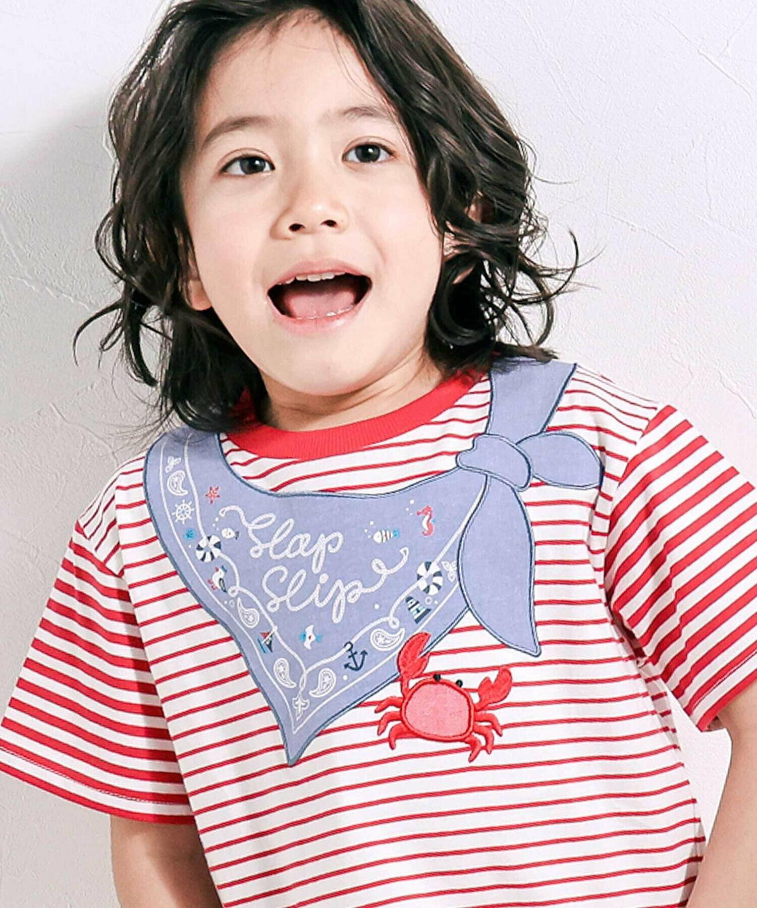 🆕【⭐訂購⭐】🌀 🇯🇵 日本直送 水手領造型 刺繡 橫間 短袖T恤［2款選］🌀 [ELDA-0195][260521]