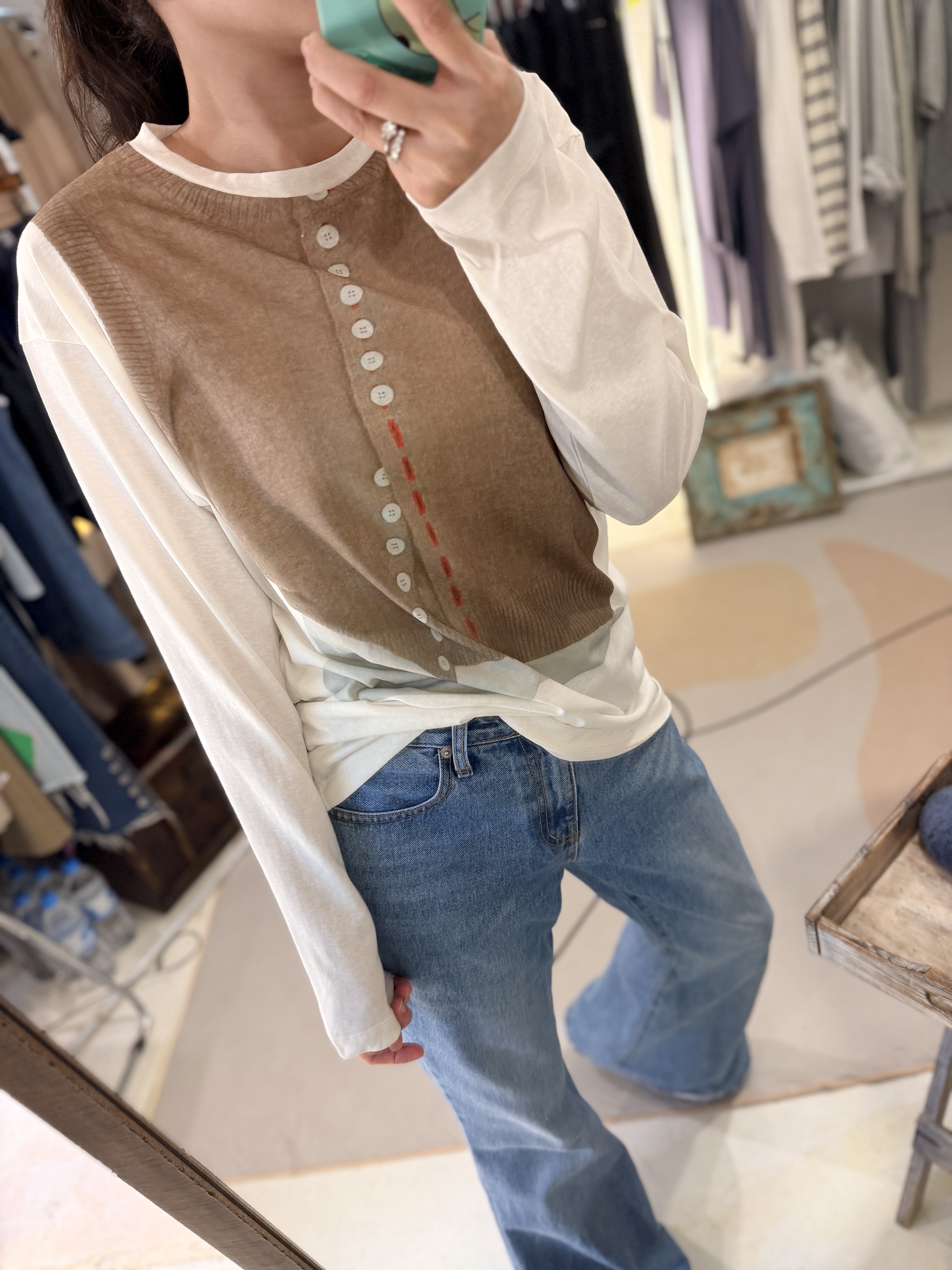 Fake printed tee