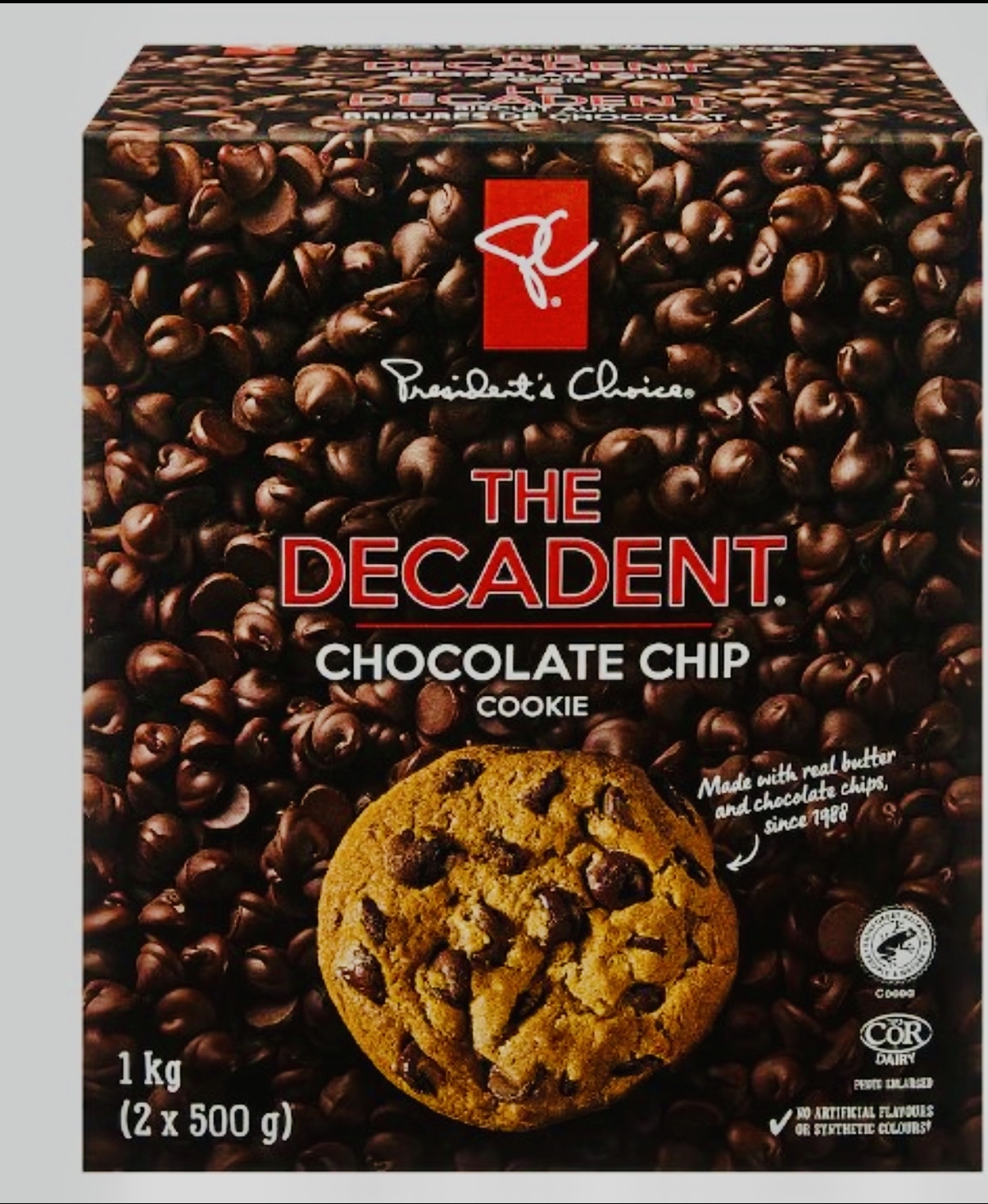 加拿大直送 PC The Decadent Chocolate Chip Cookie🍪 500g x2 包增量裝 朱古力曲奇餅