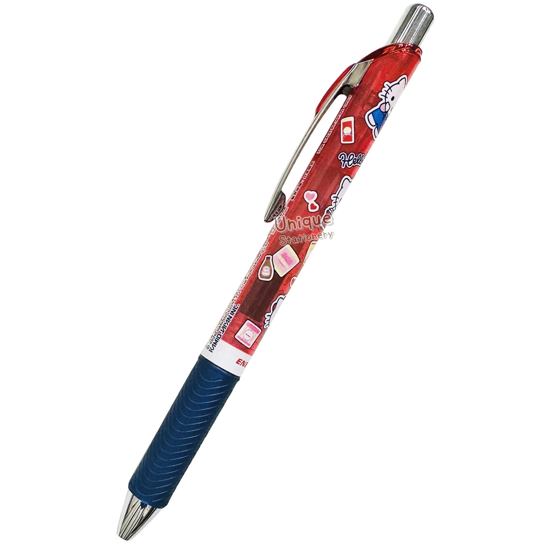 現貨｜Sanrio Hello Kitty 日本製 Pentel EnerGel 0.5mm 黑色 啫喱筆 (308165)