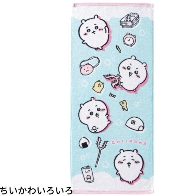 日本直送 Chiikawa 100%純棉抗菌消臭毛巾 - 1件 - 現貨