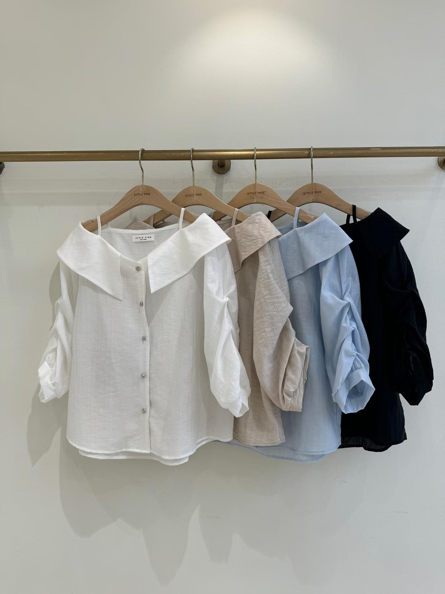 SP02_05 小吊帶拋拋袖BL (4色)