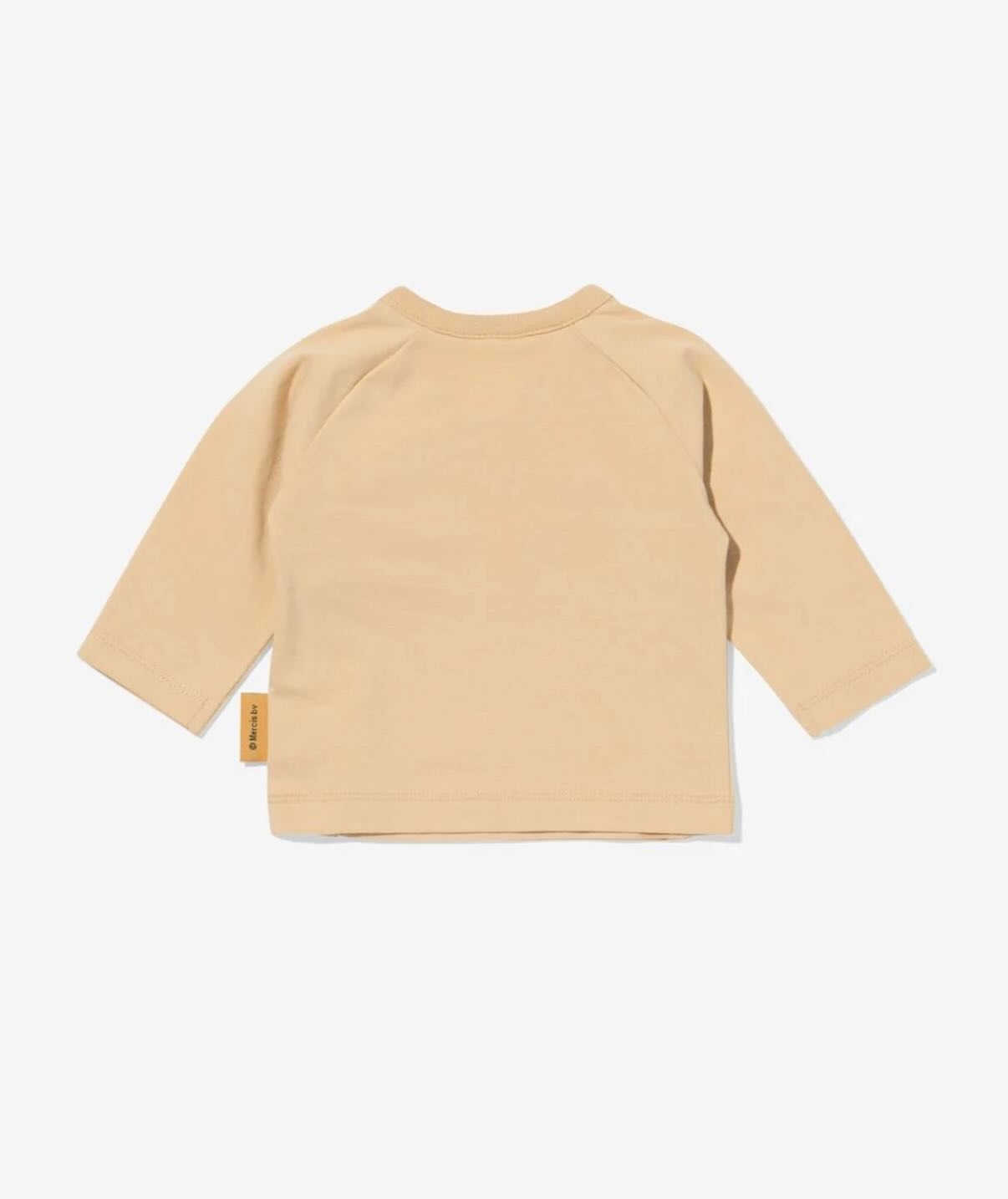 Miffy newborn baby long sleeves wrap around top (sand)
