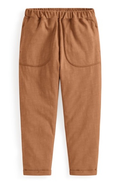 竹節棉口袋長褲-童