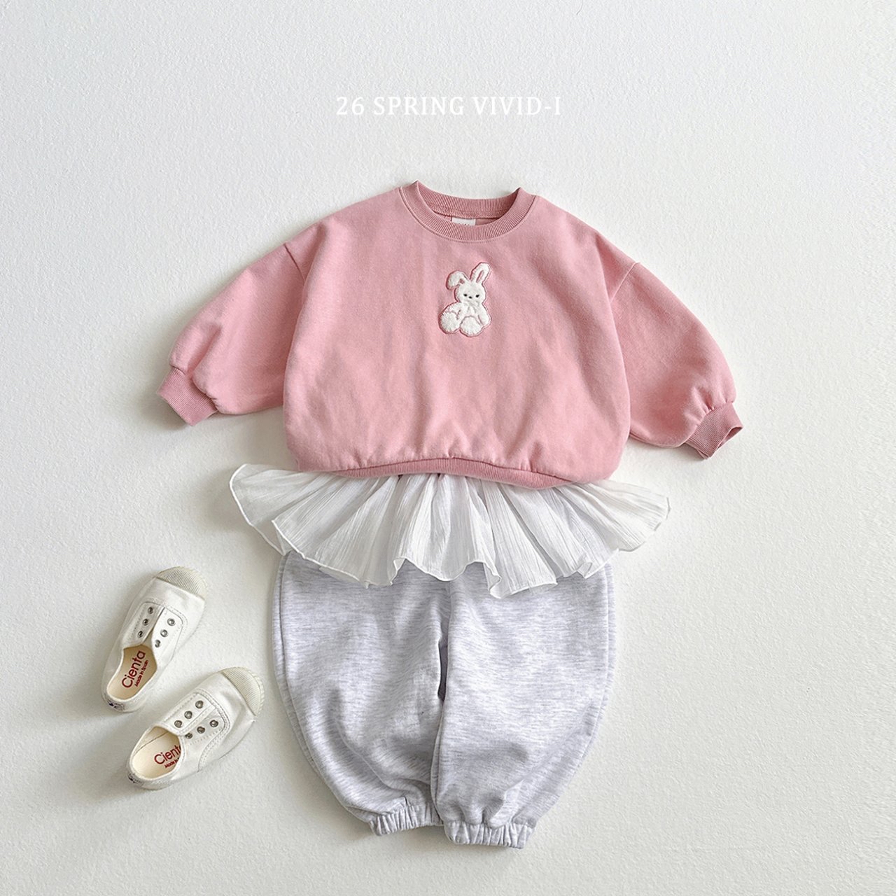 🌸預訂 韓國直送🌸🇰🇷VIVIDI三色動物刺繡貼花寬鬆衛衣