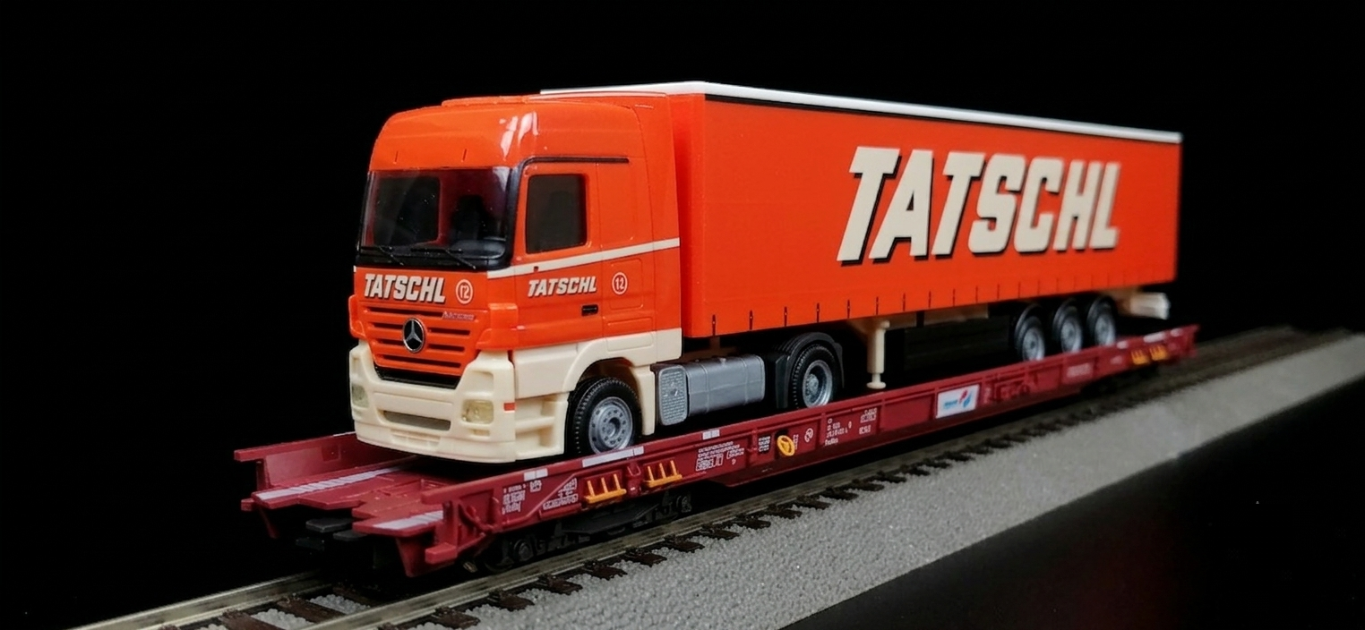 Roco SBB Ralpin Flat car 低底盤貨車模型（貨號 76340、76341、76342