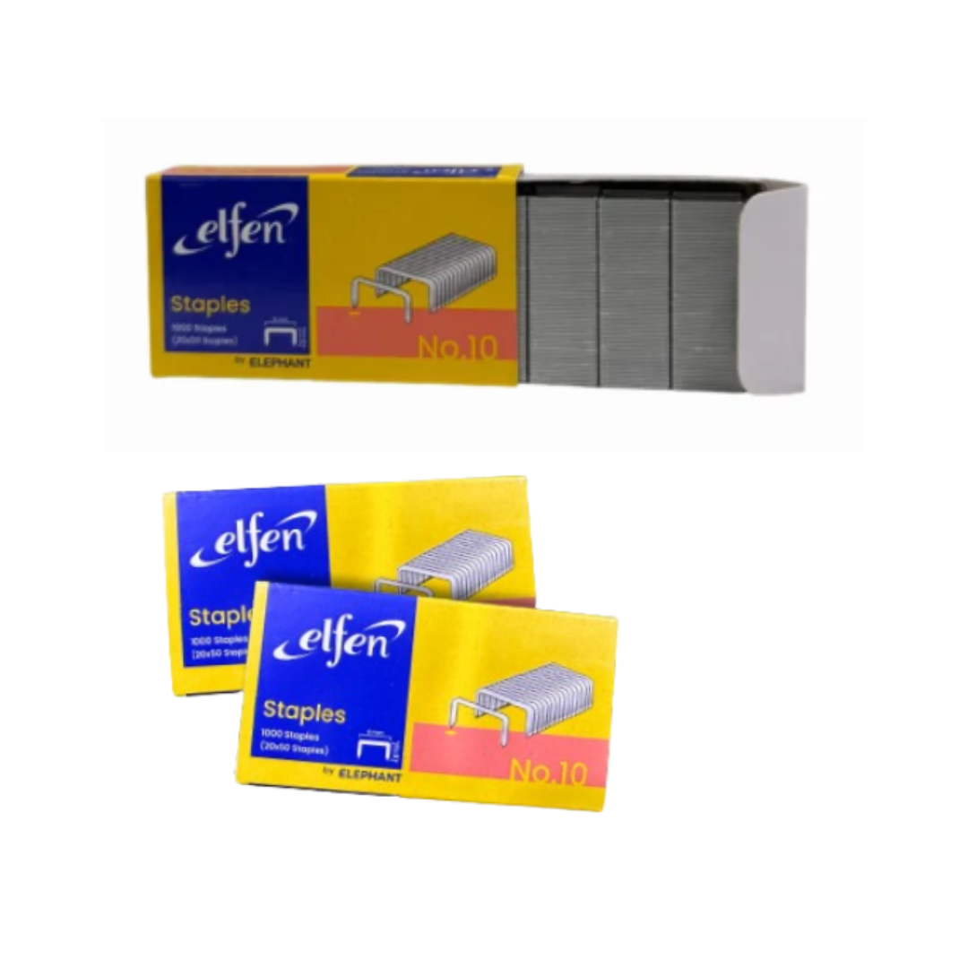 elfen No.10 Staples - Pack of 20 Small Boxes