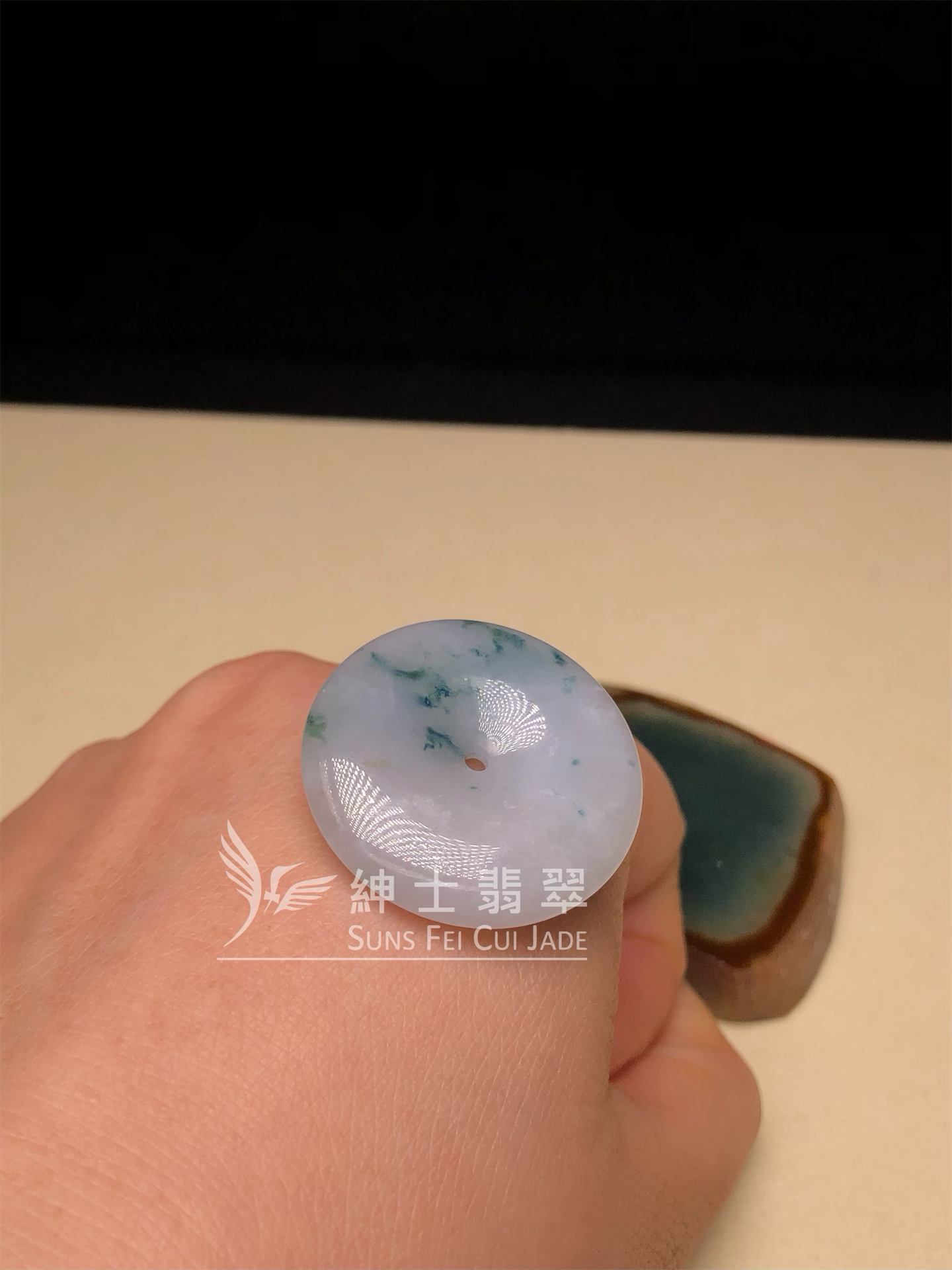 飄花平安扣  B08343