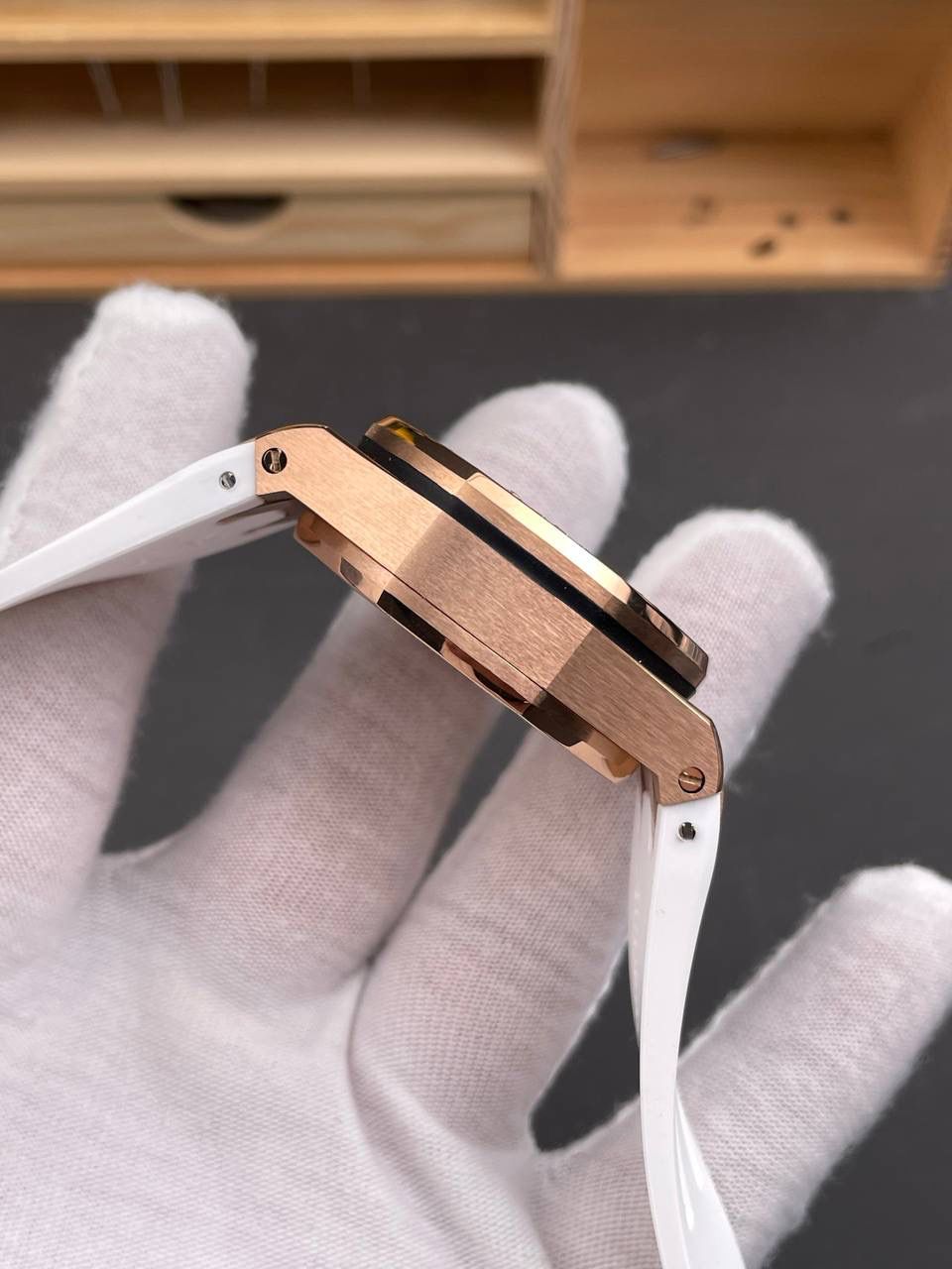 🚀皇家橡树26231 玫金白盘/37mm/7750机💯