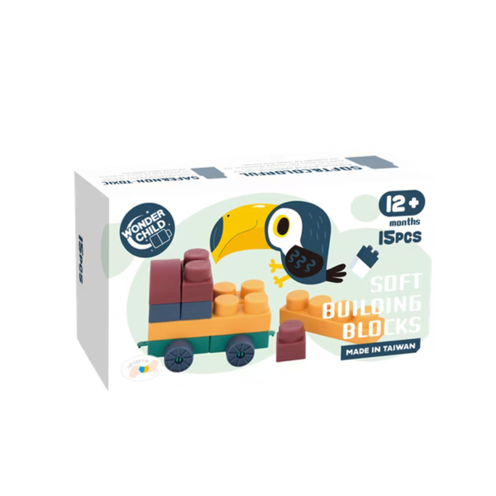 Wonder Child 馬卡龍軟積木 - 15pcs