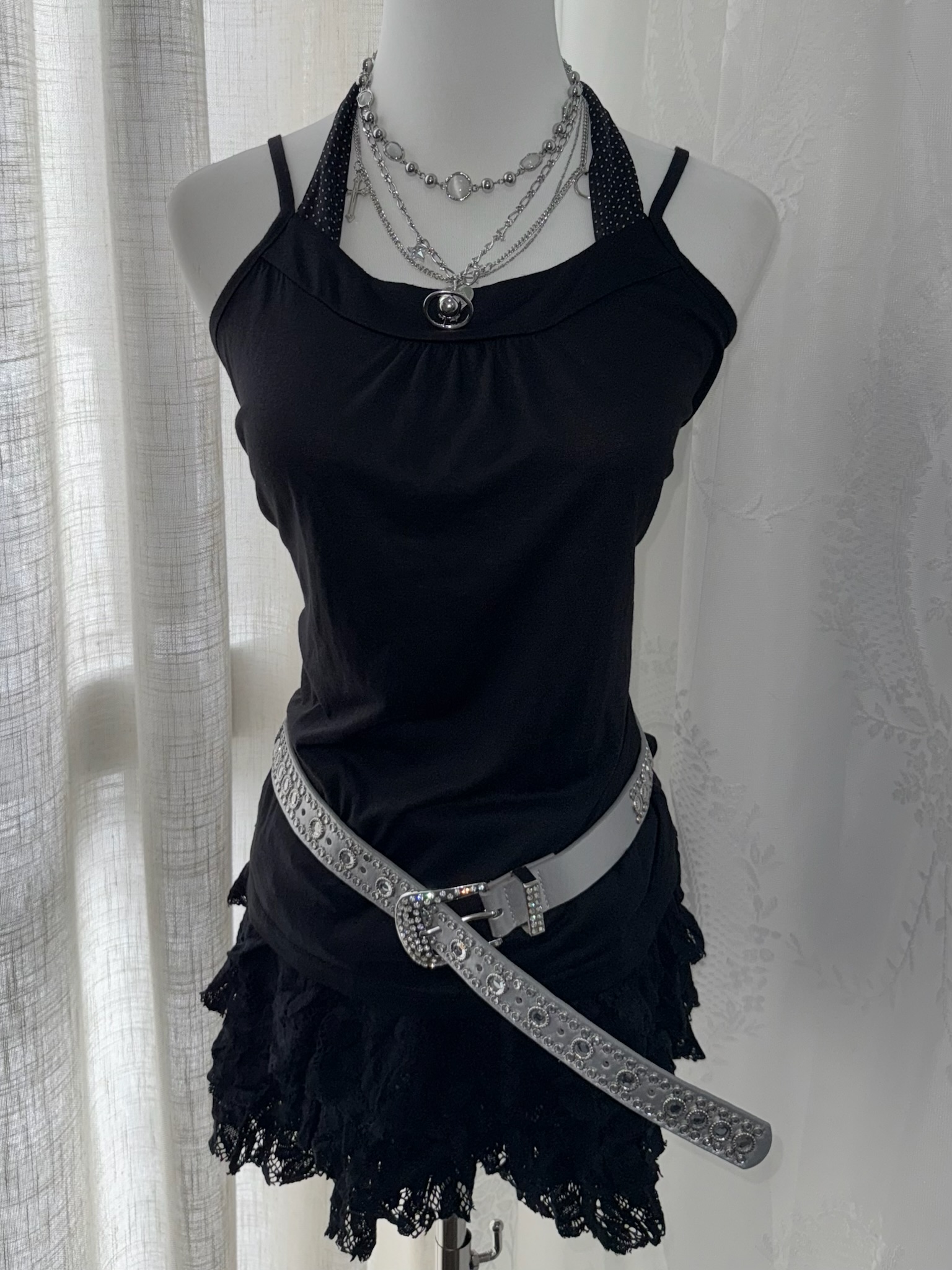 2000s Dolly Ribbon Inspired Harajuku Style Set 