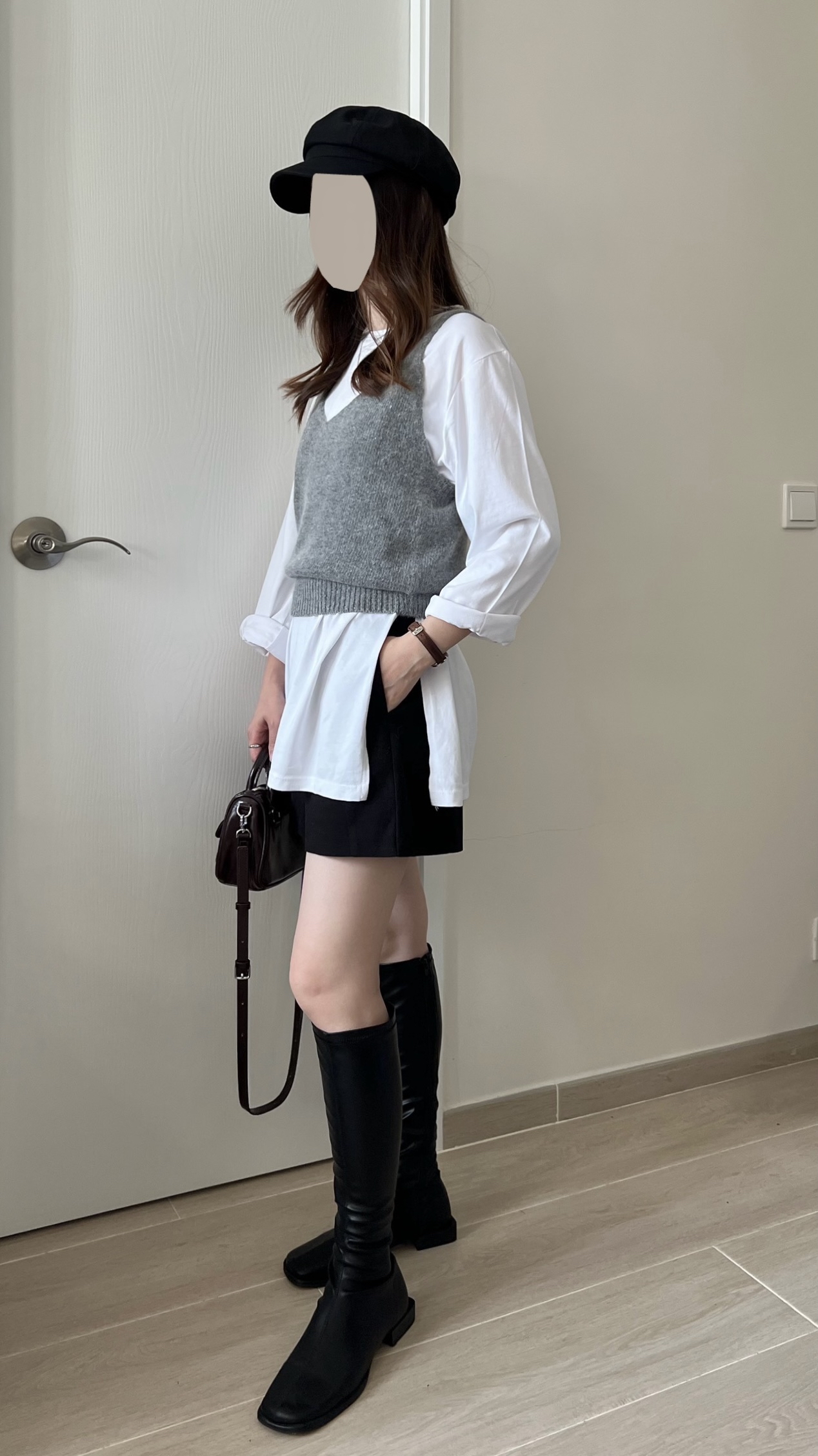 oversize腰側開叉長Tee 現貨