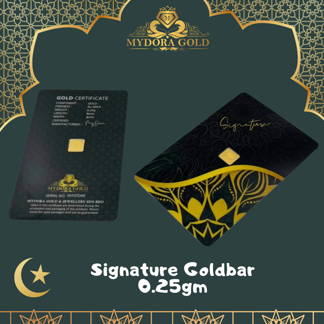 MYDORA 999.9 Gold Bar Collection (0.25g)