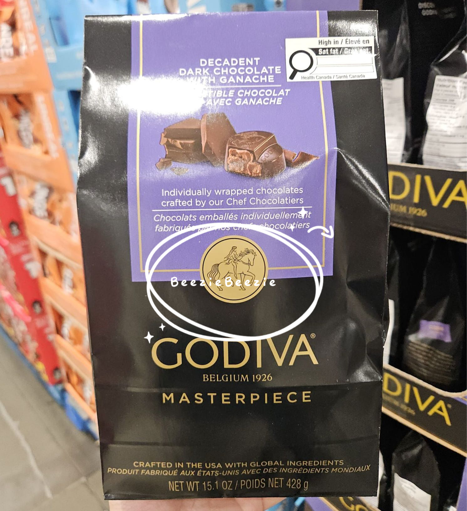 （預購 - 4月10 號截單） Godiva 黑朱古力 (428g)