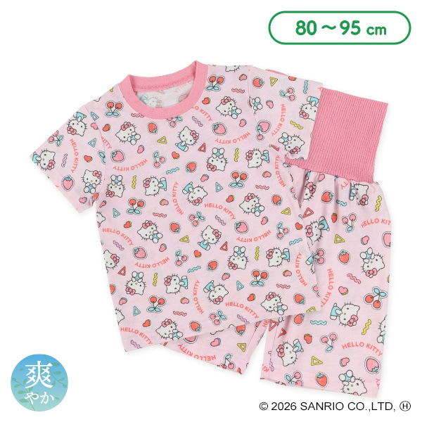 🇯🇵預訂 日本直送🇯🇵清爽材質Hello Kitty滿印包腹短袖家居服上下套裝