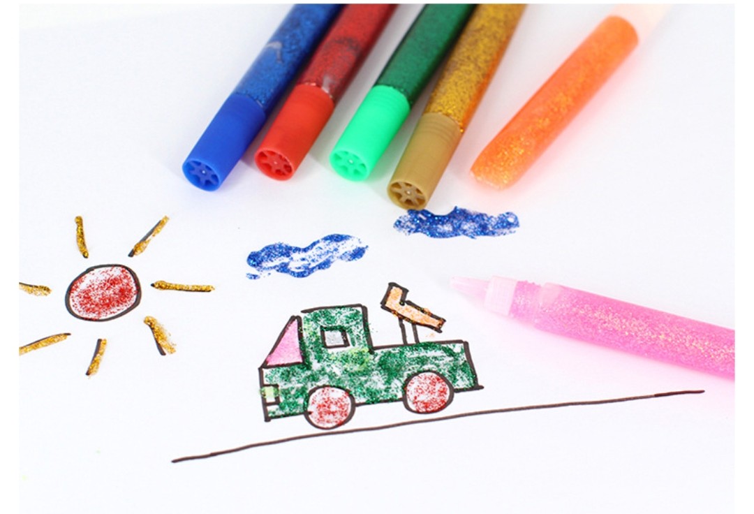 閃粉膠10ml x 6色 (T445) 🚛 送貨方式請選(4)