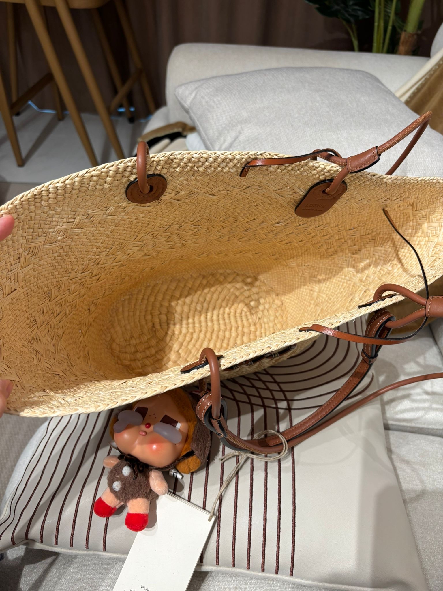 Loewe Paula's Ibiza Anagram basket bag 100%Authentic, 99%New✅Dust bag✅Tag