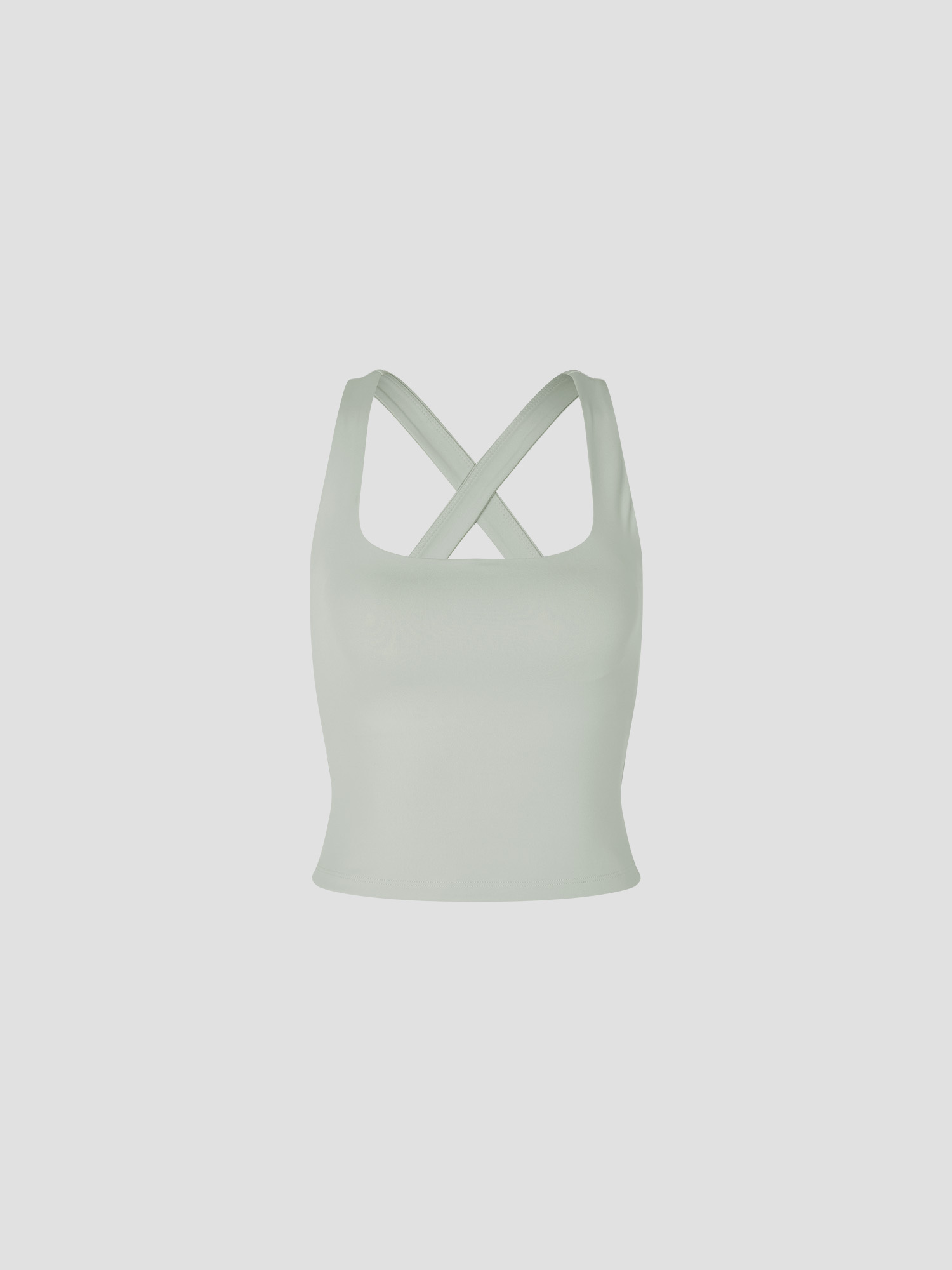 預購_Square-neck Cap Built-in Tank top by Conch