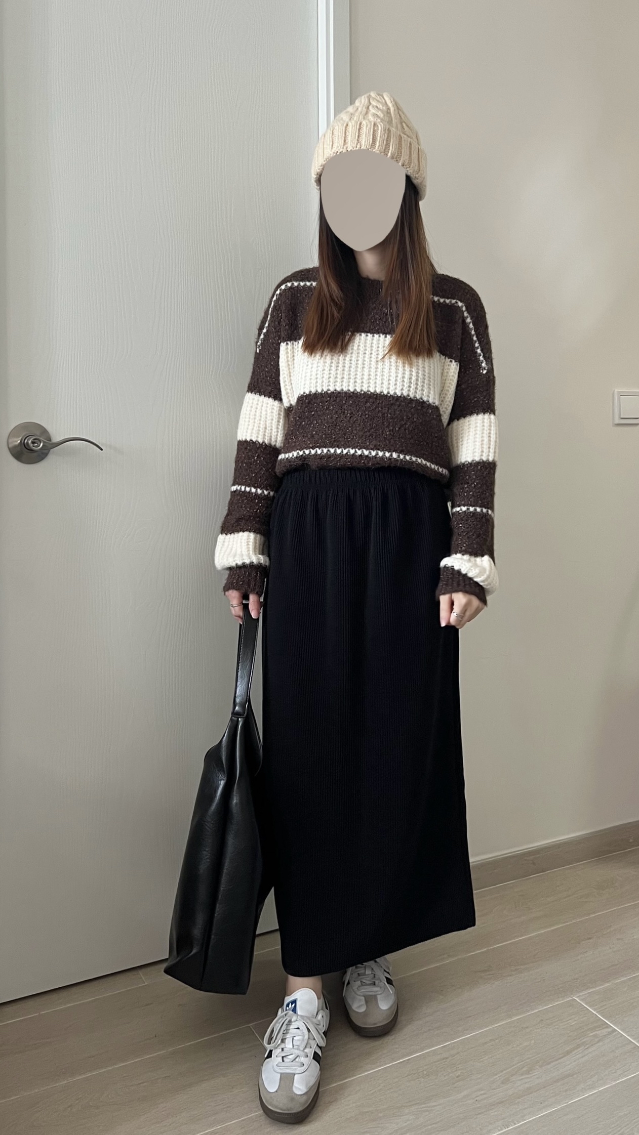 厚實直筒長裙 免熨