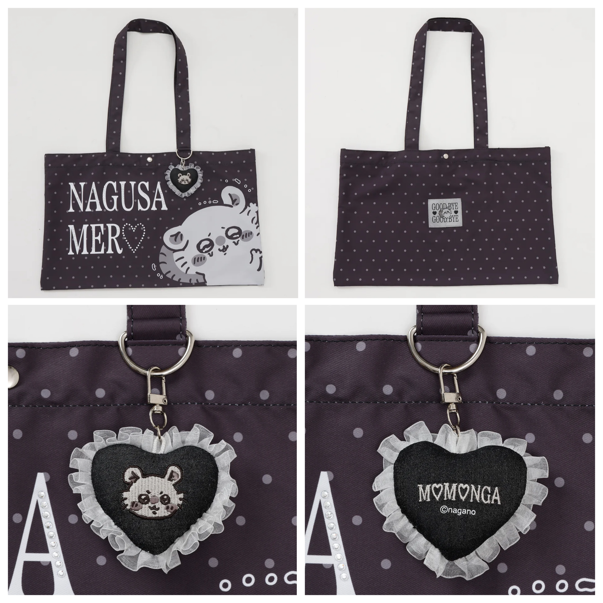 日本預訂📍Chiikawa貼鑽橫款Tote Bag 不包郵