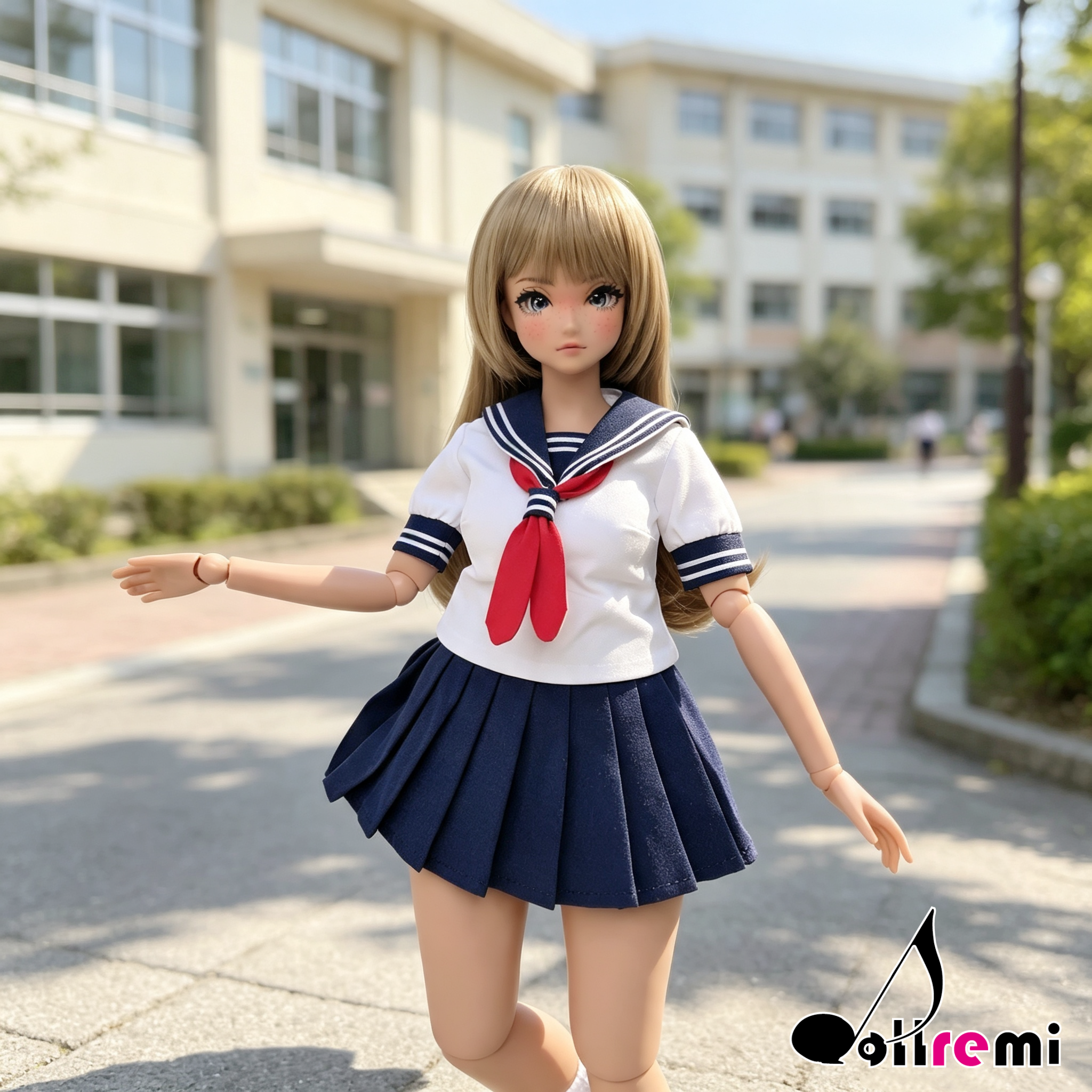 【dollremi】(P026) 短袖校服 Short-sleeved school uniform