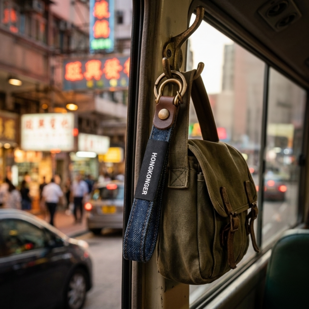 HONGKONGER 牛仔布帶掛繩