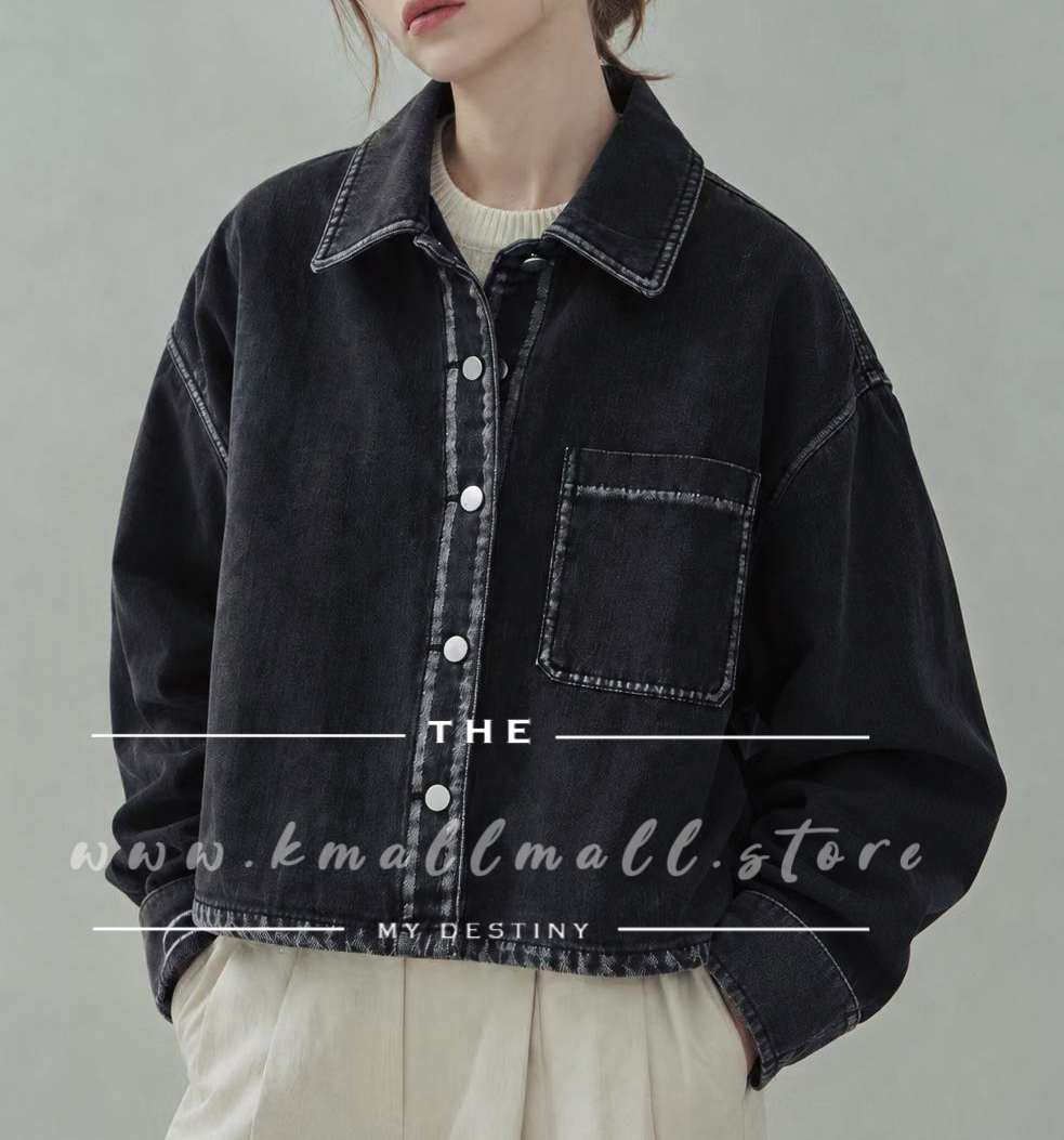 🍁正秋限定🍁 洗水牛仔外套/Top