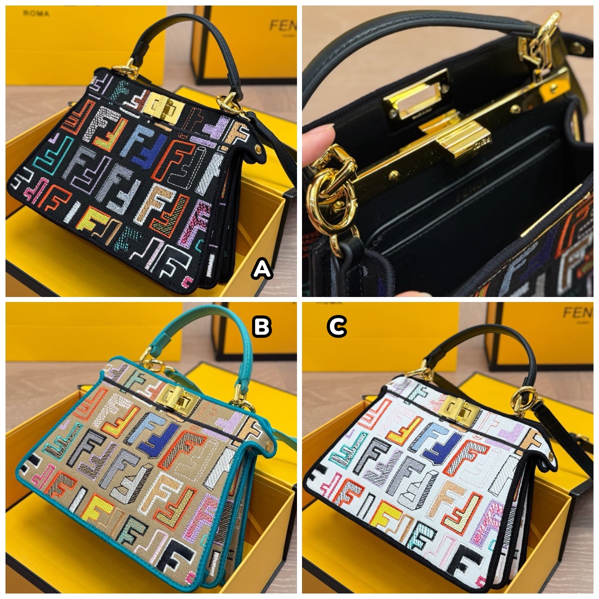 FENDI Peekaboo 兩用手提袋
