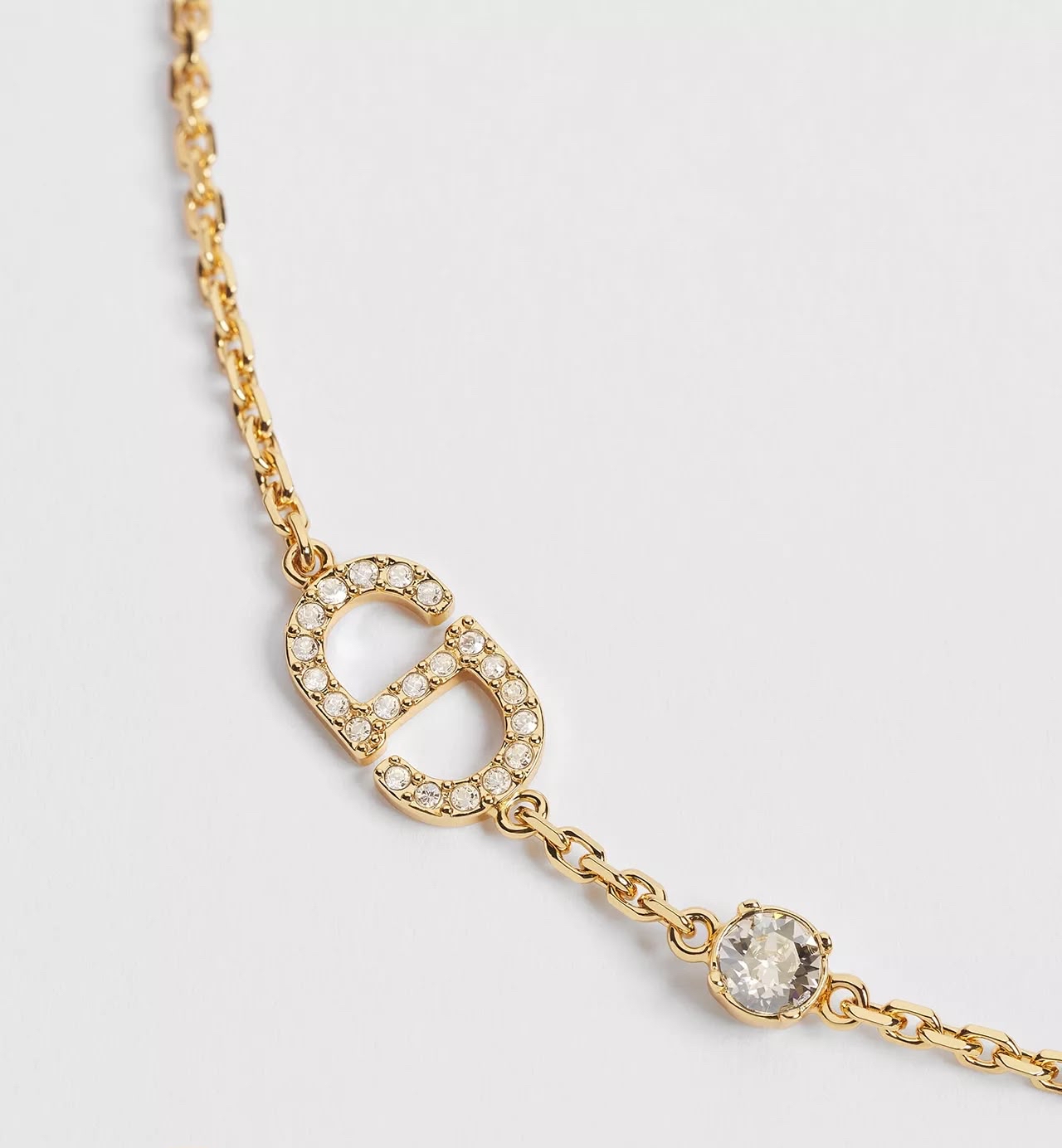 未使用品 Dior Petit CD Bracelet Gold-Finish Metal and Crystals 100%Authentic,unused 未使用品 ✅dust bag 