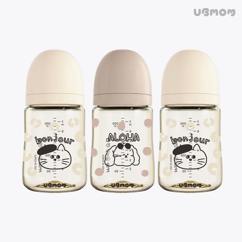 UBMOM 特別版PPSU奶樽-萌遊世界 200ml（配S Size奶嘴0-3個月 ）