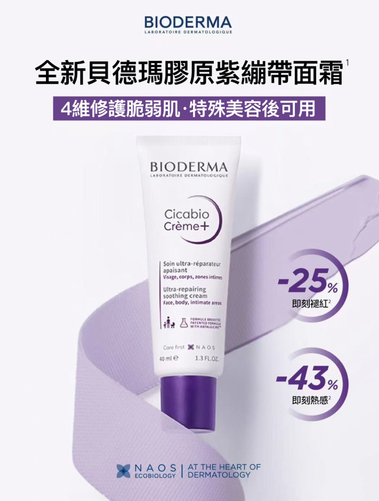 BiodermaCicabio Crème+ 超舒緩修復護理霜 40ml 