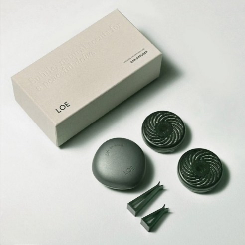 LOE 汽車香氛套裝 (連2個補充裝 12g x2 ) 3款香味選擇