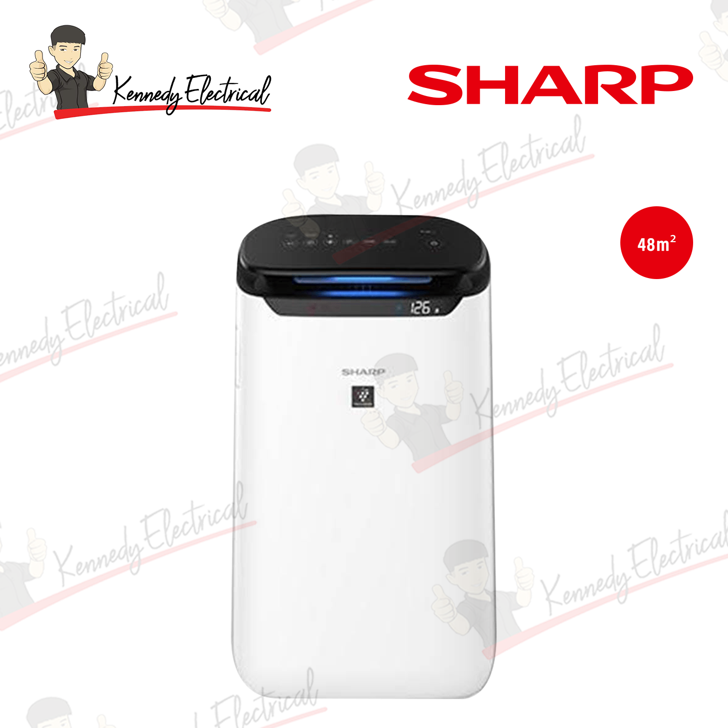 Sharp 48m³ Plasmacluster Air Purifier (FPJ60LW)