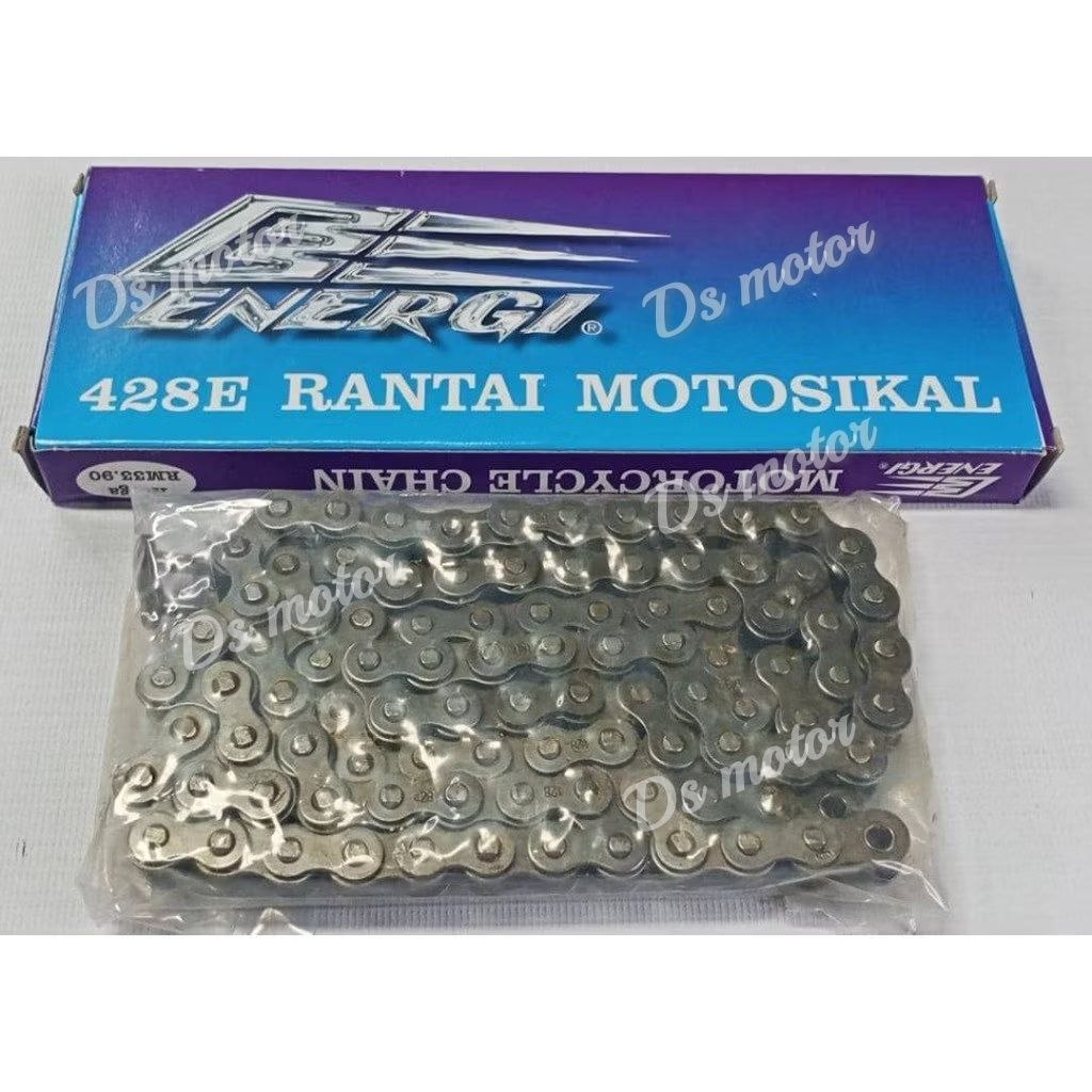 ENERGI Motorcycle Chain 428 Rantai Motor 96L 100L 104L 106L 108L 110L 114L 120L 128L 132L