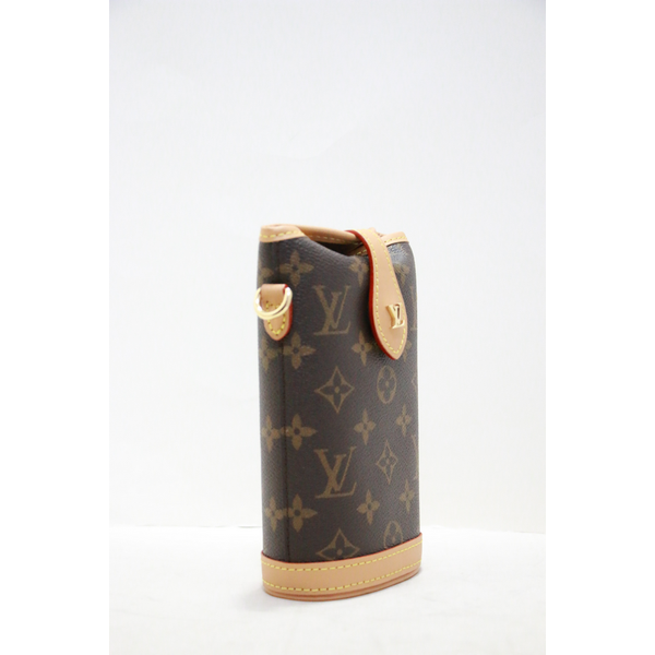 Louis Vuitton Fold Me Pouch Brown Monogram Phone Box Crossbody M80874