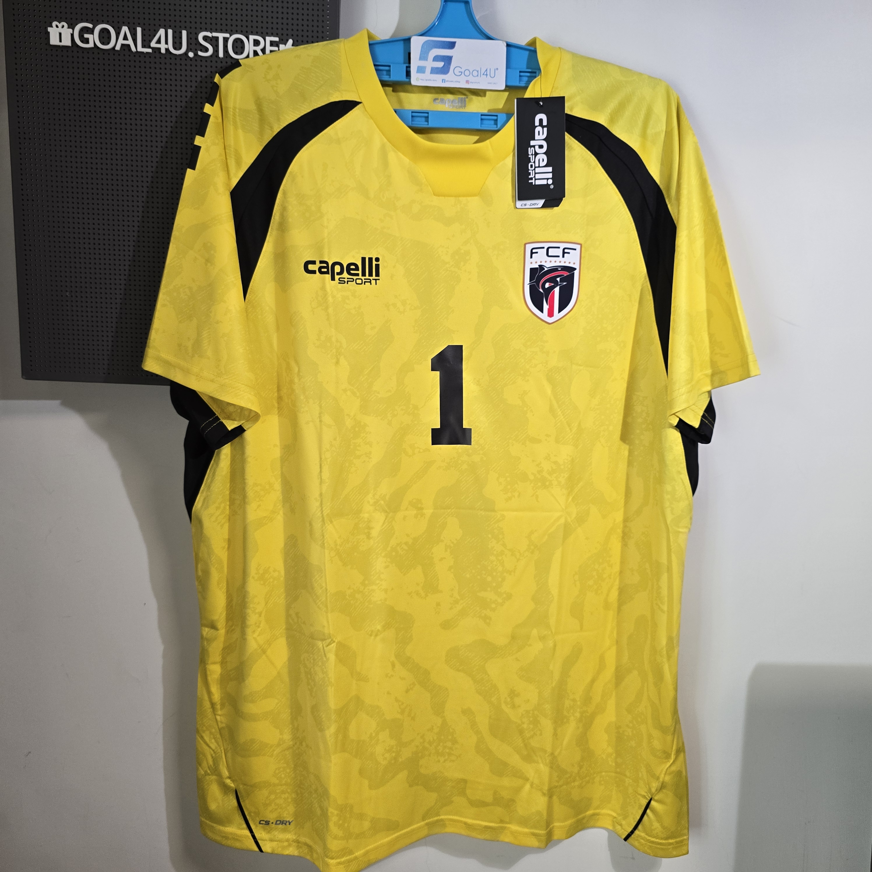 *限定預售【經典見證】Capelli Cabo Verde 佛得角黃色門將球衣連Vozinha 一號官方字 AGA-14279R