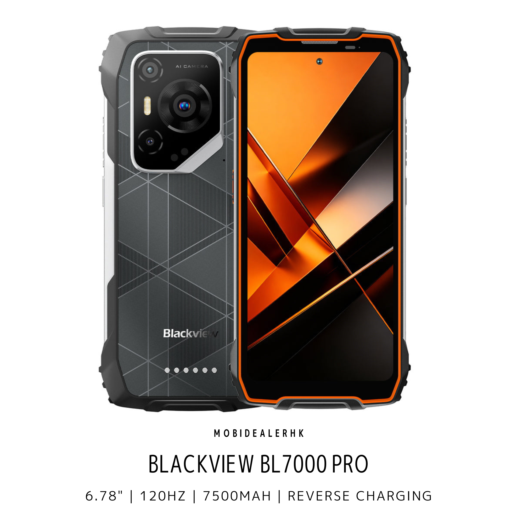 Blackview BL7000 Pro | 5G | 三防手機 | 6.78" | 120Hz | 7500mAh | 反向充電 | 夜視鏡