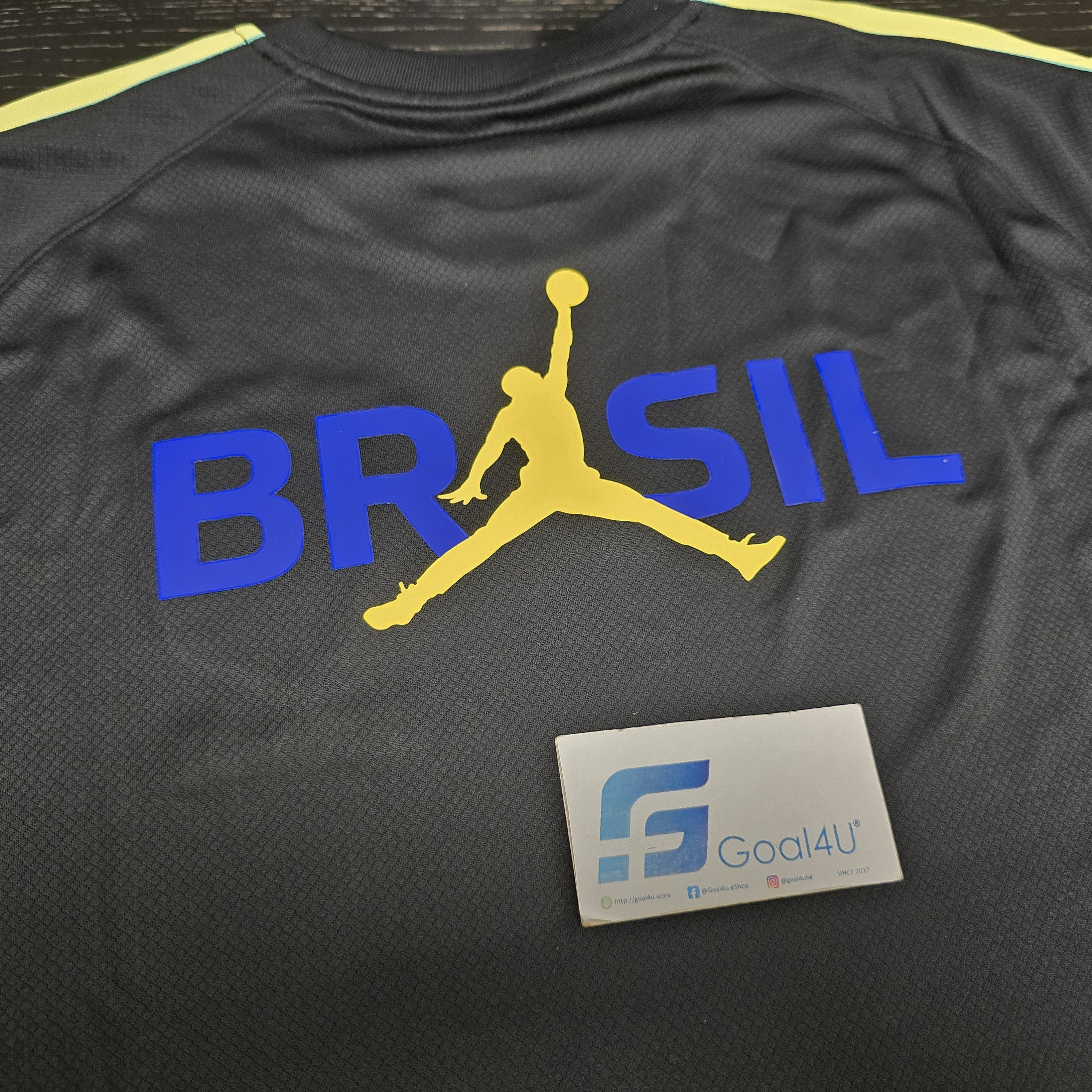 #現貨 Nike x Jordan Brazil 巴西 2026 黑色 Dri-fit 短袖訓練球衣 (可加印球員版贊助) IQ3294 