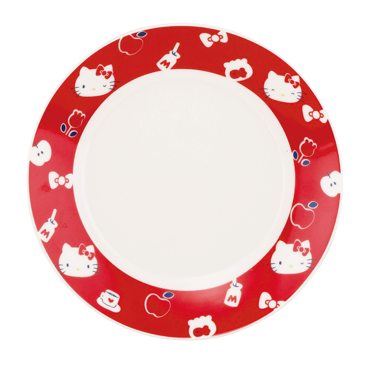 Sanrio 蘋果造型陶瓷餐盤紅色