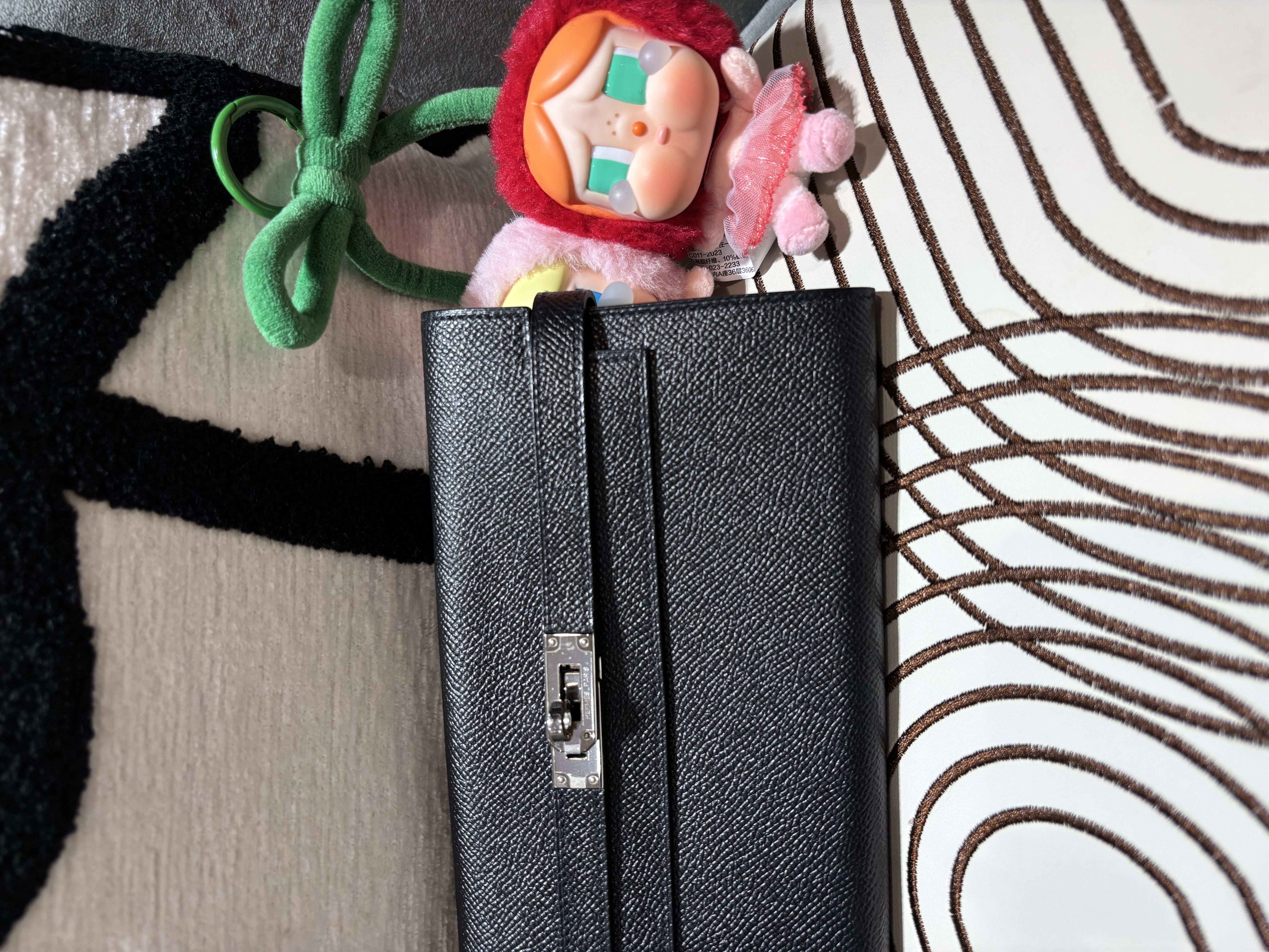 Hermes Kelly wallet epsom 黑色銀扣長銀包 Stamp T 1000%Authentic ,99%new ✅box