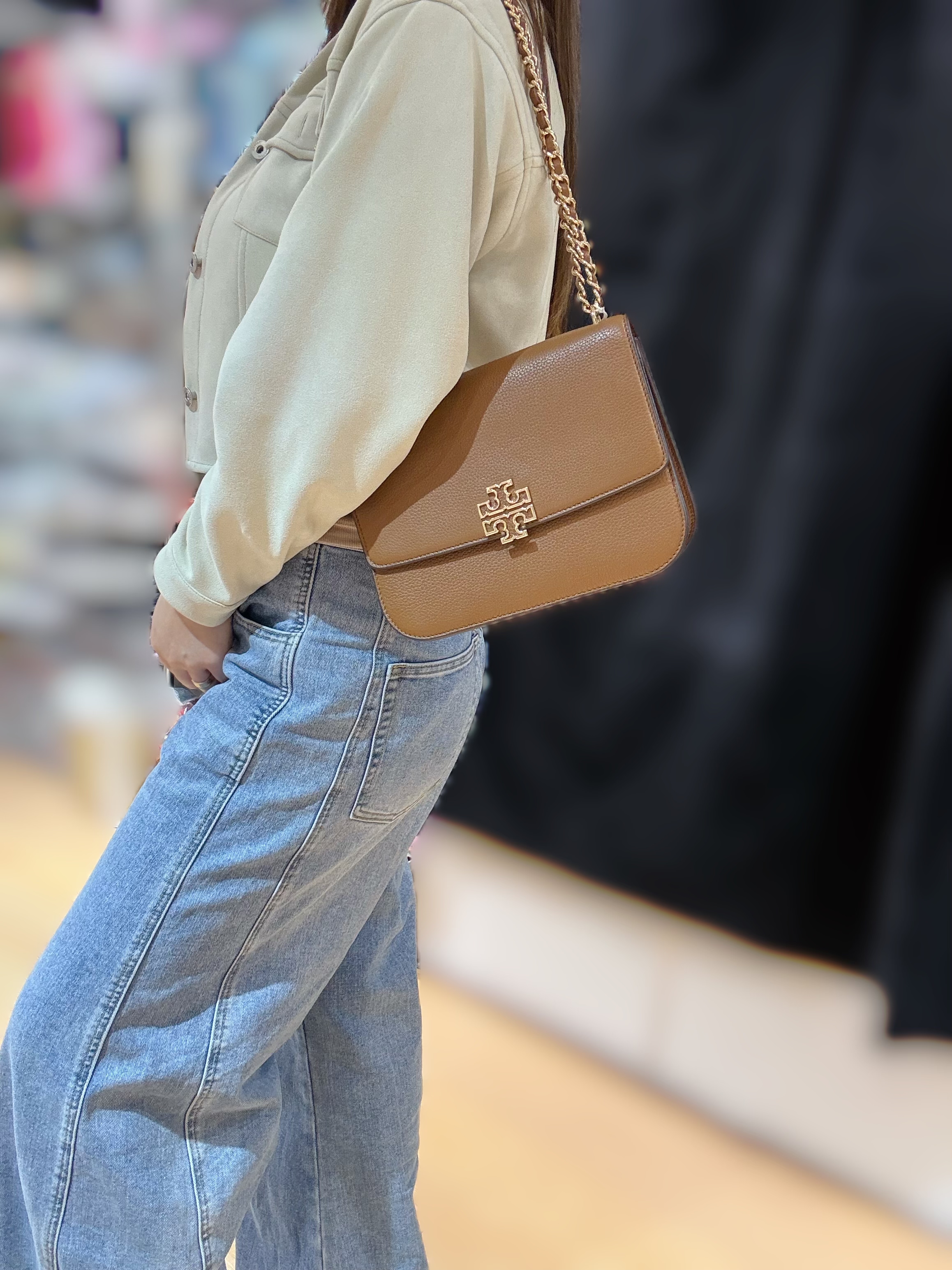 Tory burch Britten adjustable bag M brown