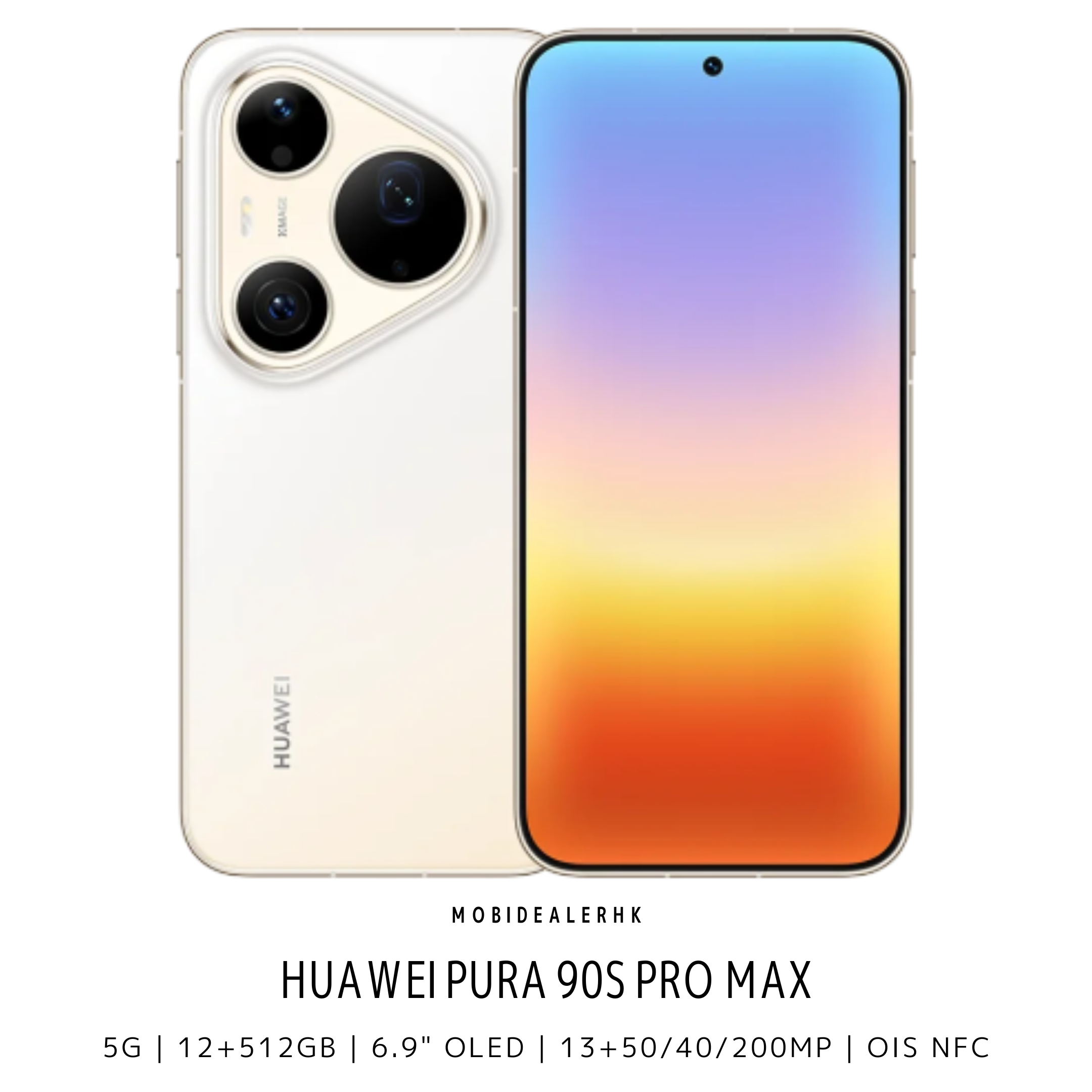 Huawei Pura 90s Pro Max | 華為 Pura 90s Pro Max | 5G | 智能手機 | 12+512Gb | 6.9" OLED | 13+50/40/200MP | OIS