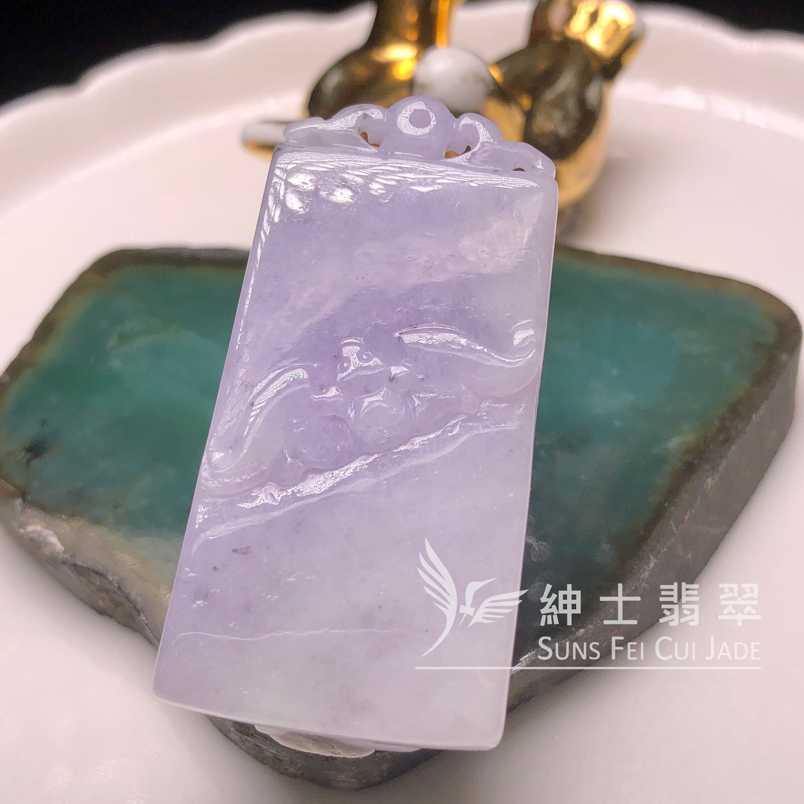 YK01085 紫羅蘭復古龍牌