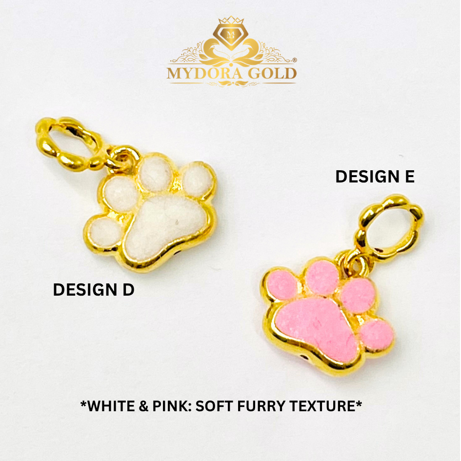 MYDORA Charm Comel Paw Print (5G) l EMAS 916/22K