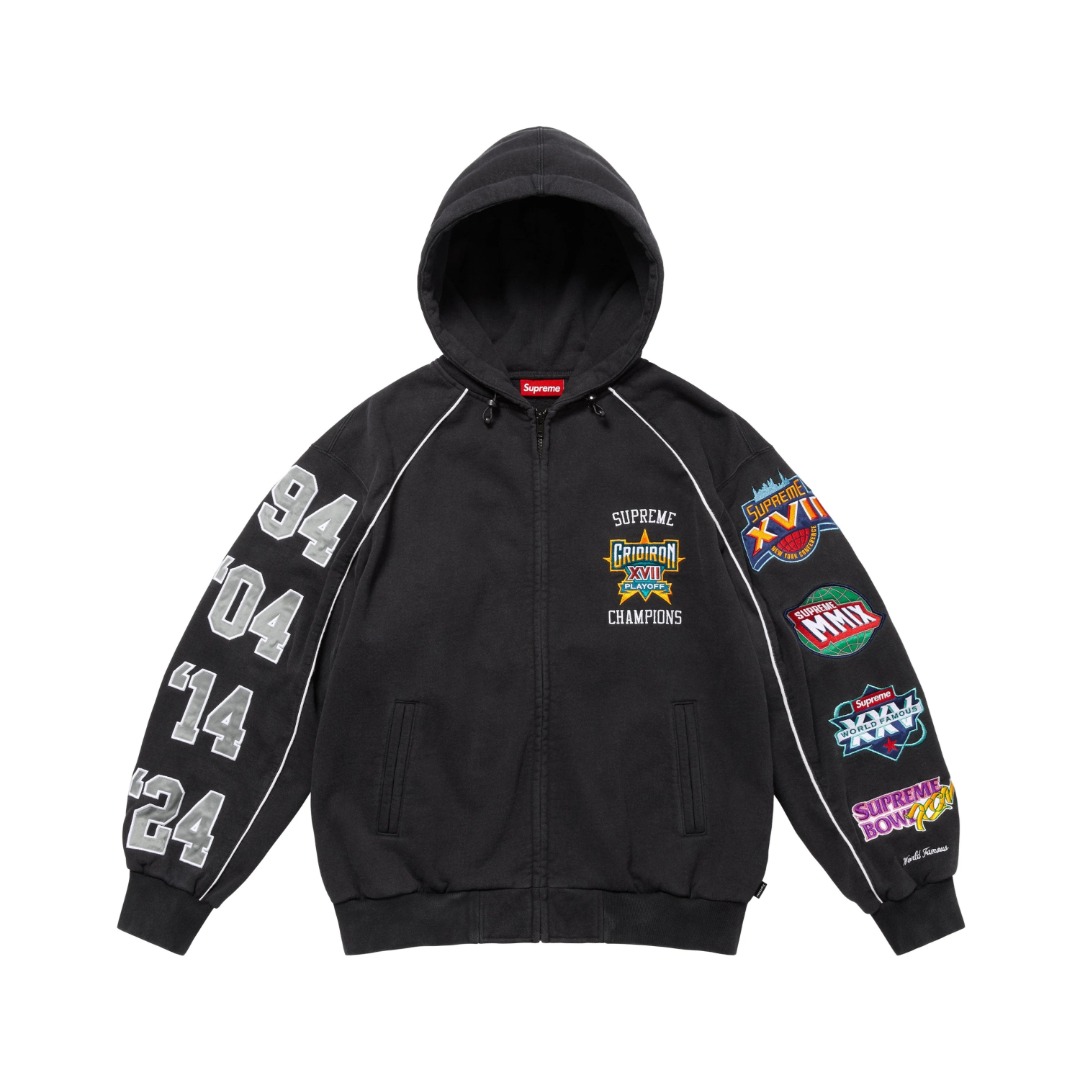 Supreme Playoffs Zip Up Hooded Sweatshirt
