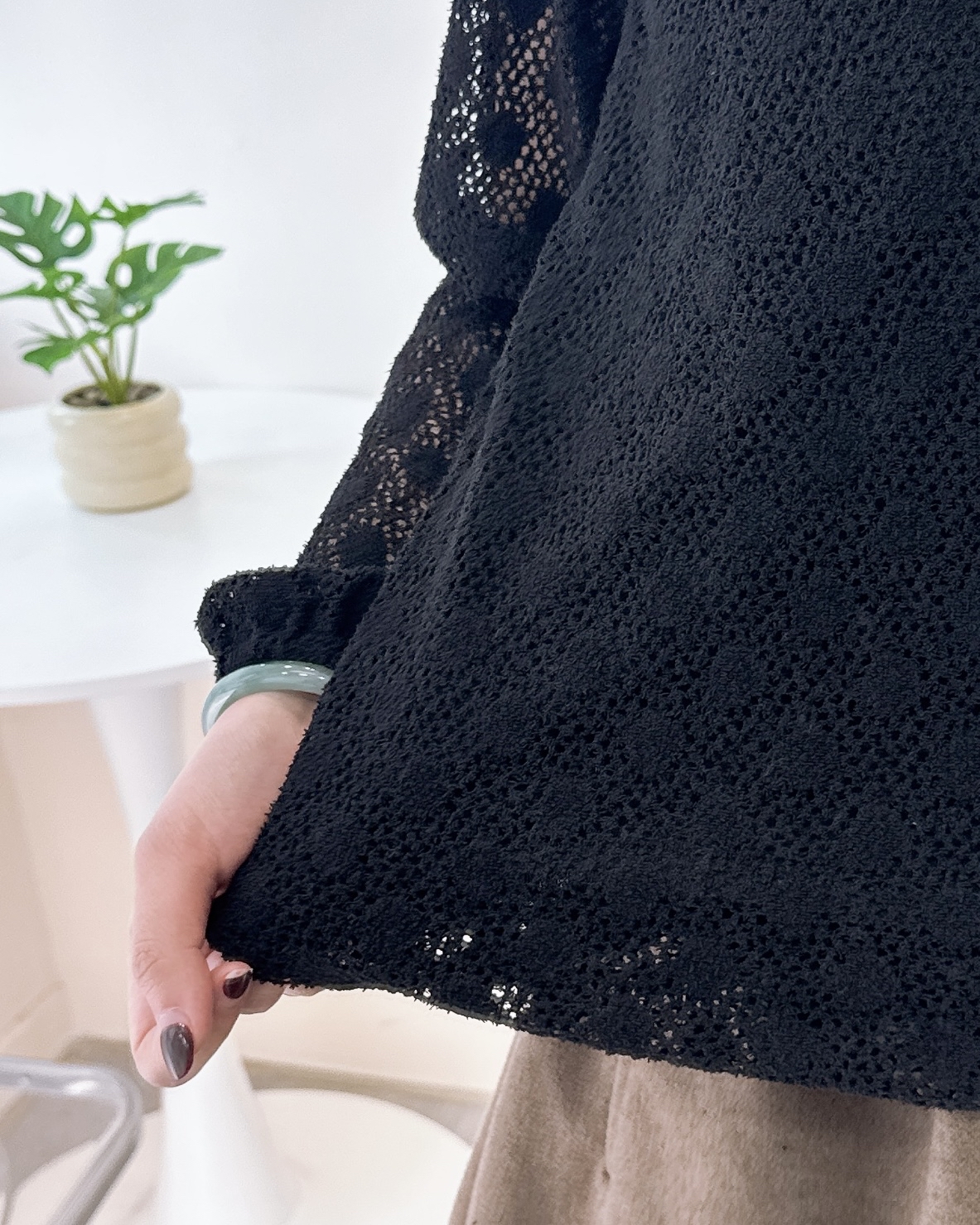 斯文通花連打底上衣 