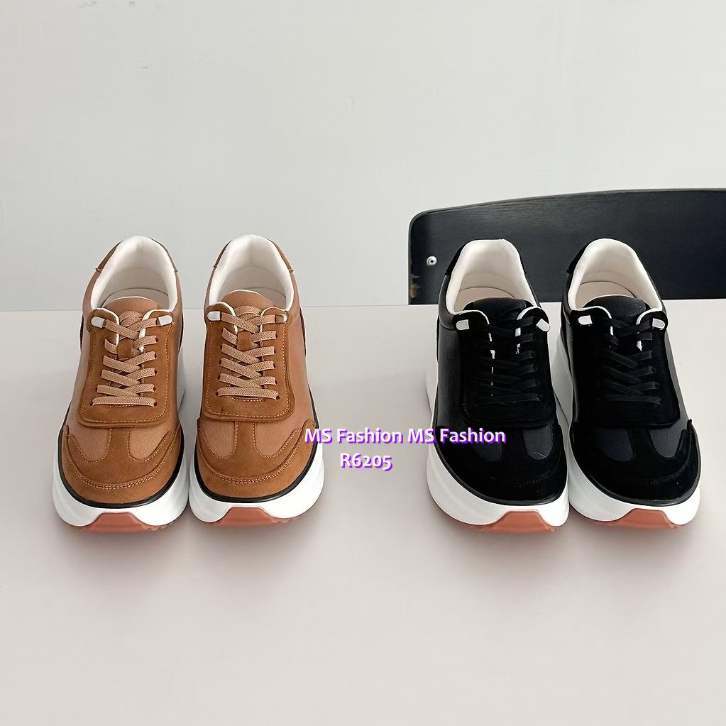 R6205 韓國🇰🇷真皮拼接Sneakers