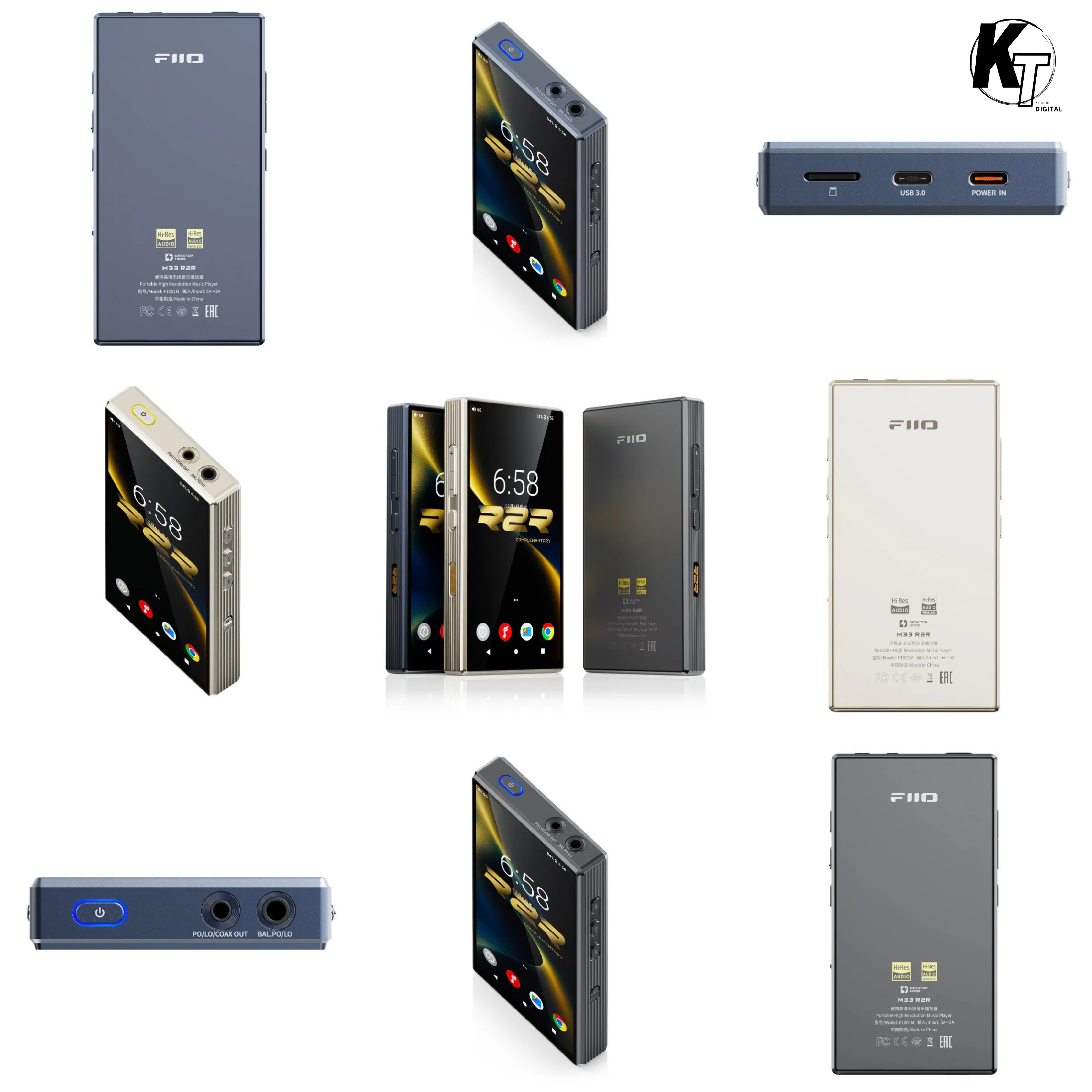 FiiO 便攜高清無損音樂播放器 M33 R2R 行貨 3色