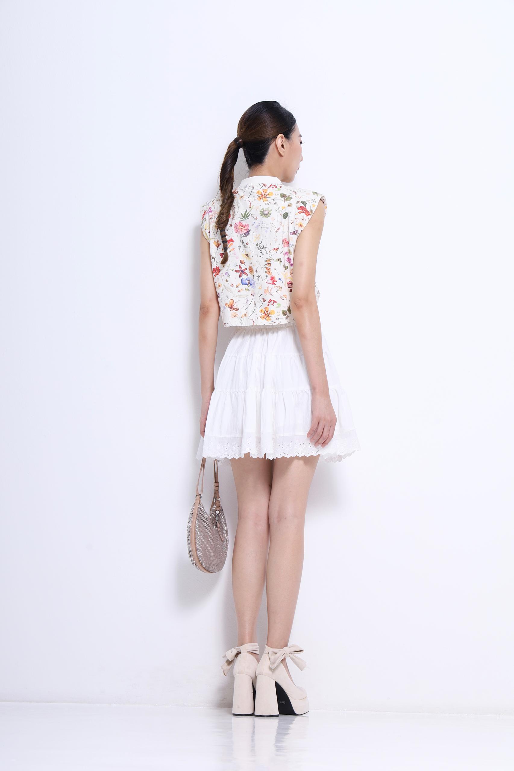 CS1406 LAYER SHORT SKIRT 