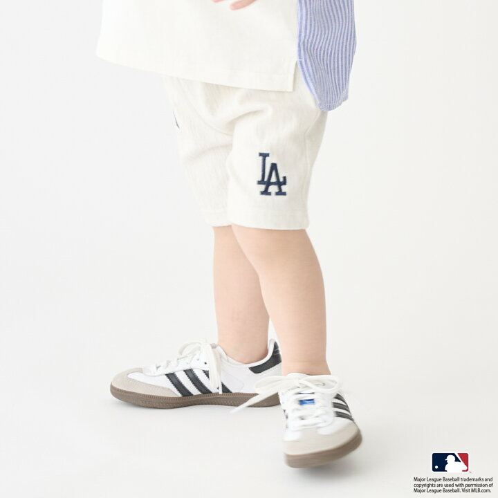 🇯🇵預訂 日本直送🇯🇵Petit Main x MLB系列三色棒球球隊標誌刺繡短褲